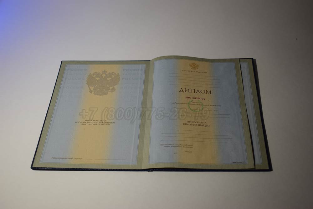 Диплом ВУЗа(высшее) Гознак 1997-2002 год выпуска г.Омск