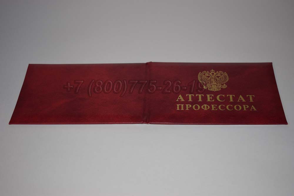 Атестат профессора Гознак 2015-2025 год выпуска г.Омск